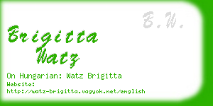 brigitta watz business card